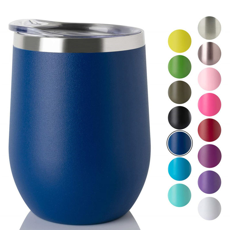 SUMSUN 12 oz Dubbelwand roestvrij staal vacuüm geïsoleerde koffiebeker wijn tumbler vakantie baby