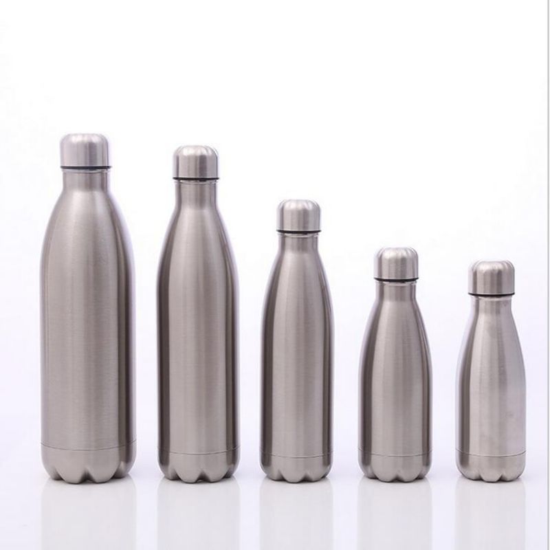 Thermische isolatie 500 ml roestvrij staal Dubbelwand Vacuüm waterfles Cola vorm Sublimatie sportfles